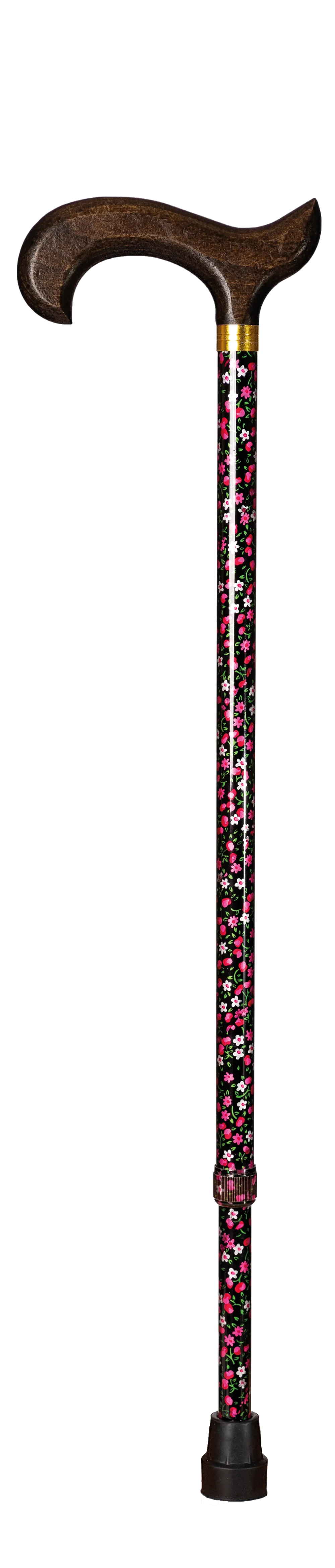 Bastón extensible con mango de madera
