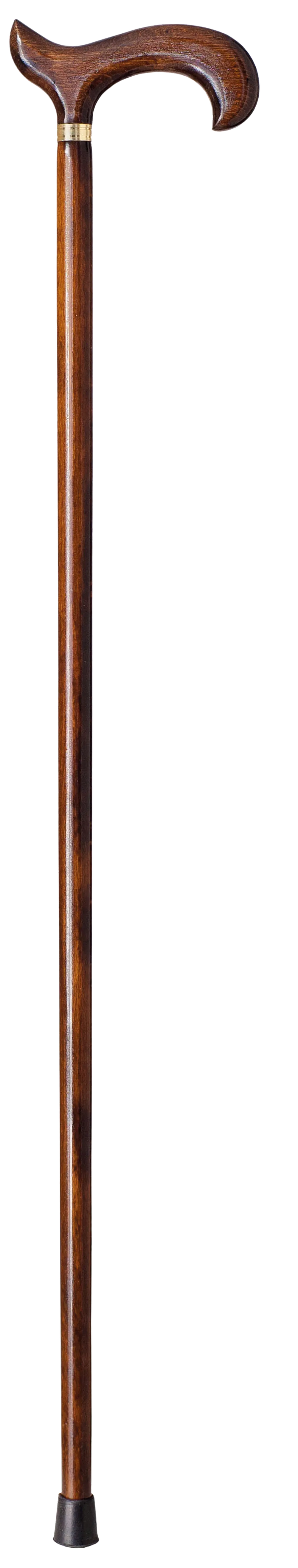 Bastón de madera con mango de madera
