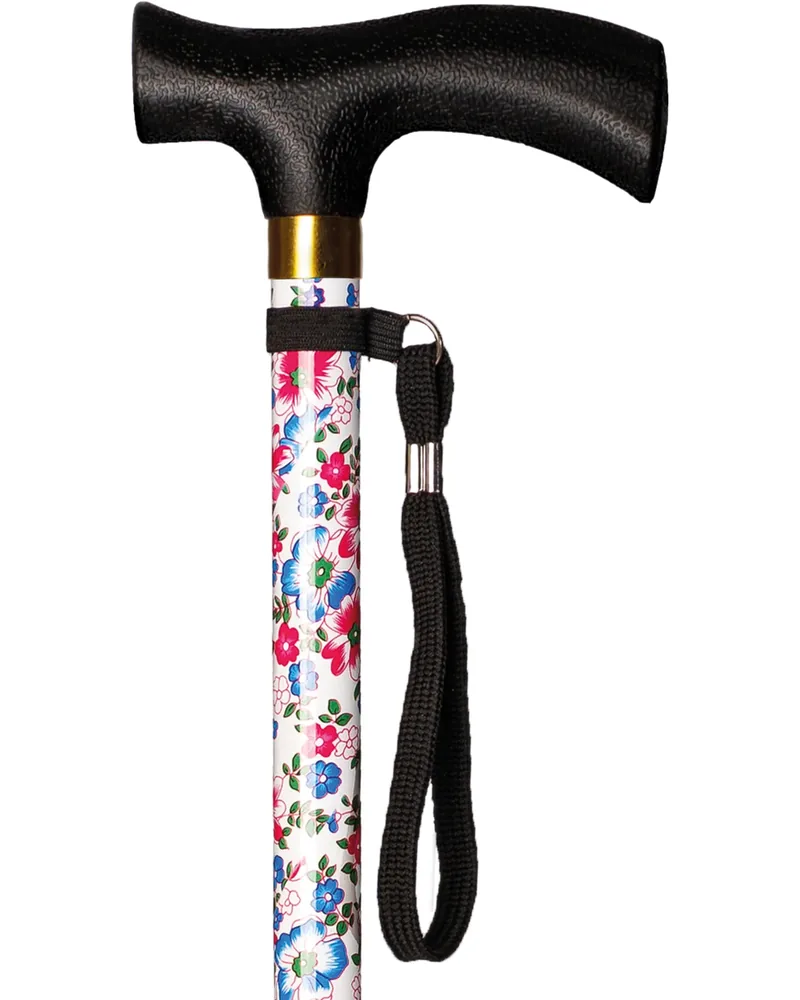 Bastón extensible - mango poliamida · Blanco floreado INTEX BEP002
